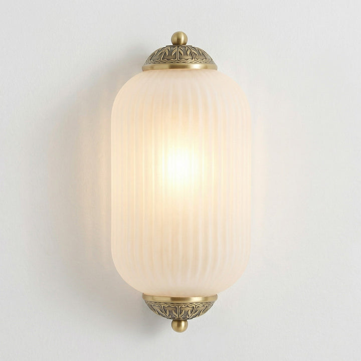 Lumi Vintage Antique Milk Glass Flush Eloise Sconce