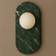 Marble Block Wall Light | Six Stone Finishes, Oval Glow