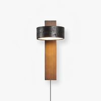 Walnut Wood & Black Travertine (Warm Light)