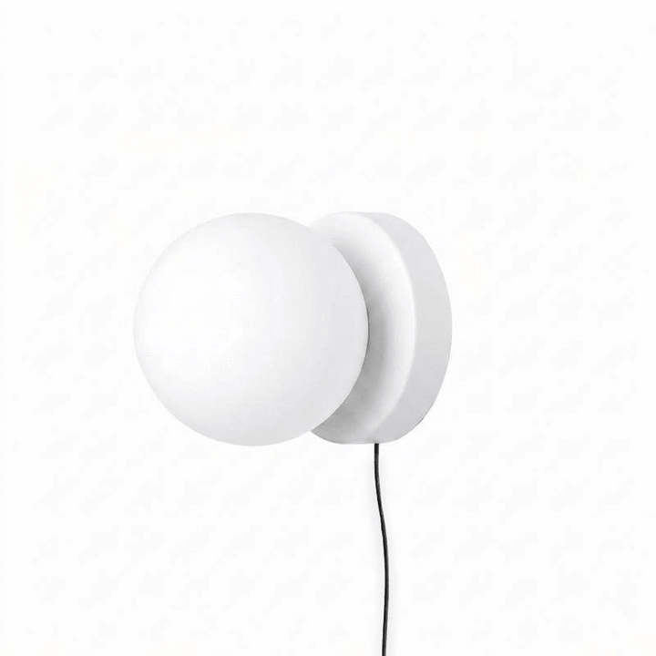 Mini Glass Globe Plug-In Wall Light | Six Colours