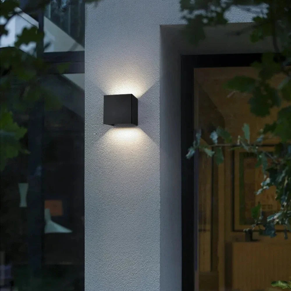 Adjustable Angle Cube Wall Light