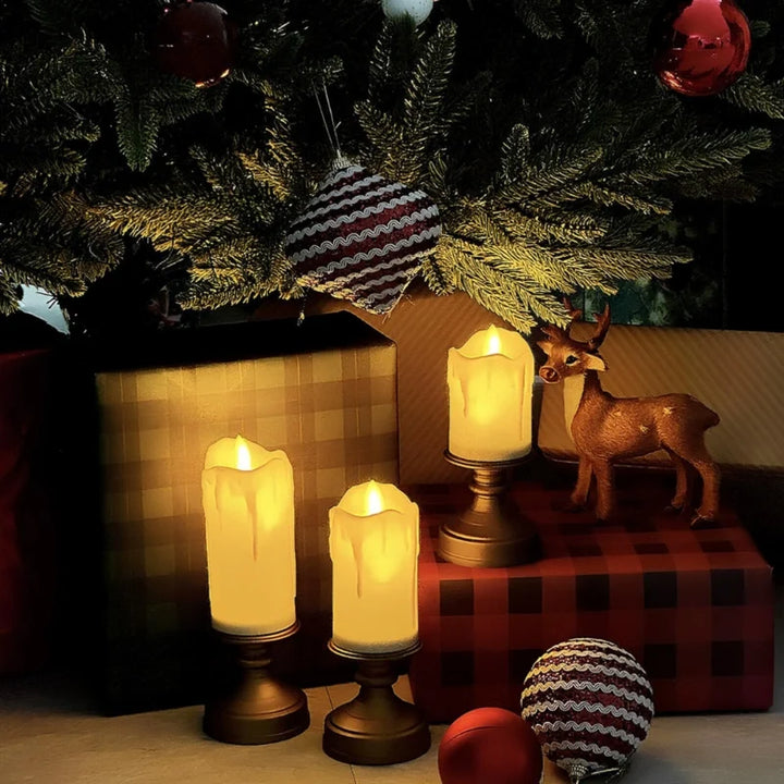 Flameless LED Block Candles