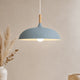 Minimalist Wood and Aluminium Dome Pendant Light – image 6