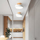 Nordic Log Round LED Semi-Flush Mount Ceiling Light