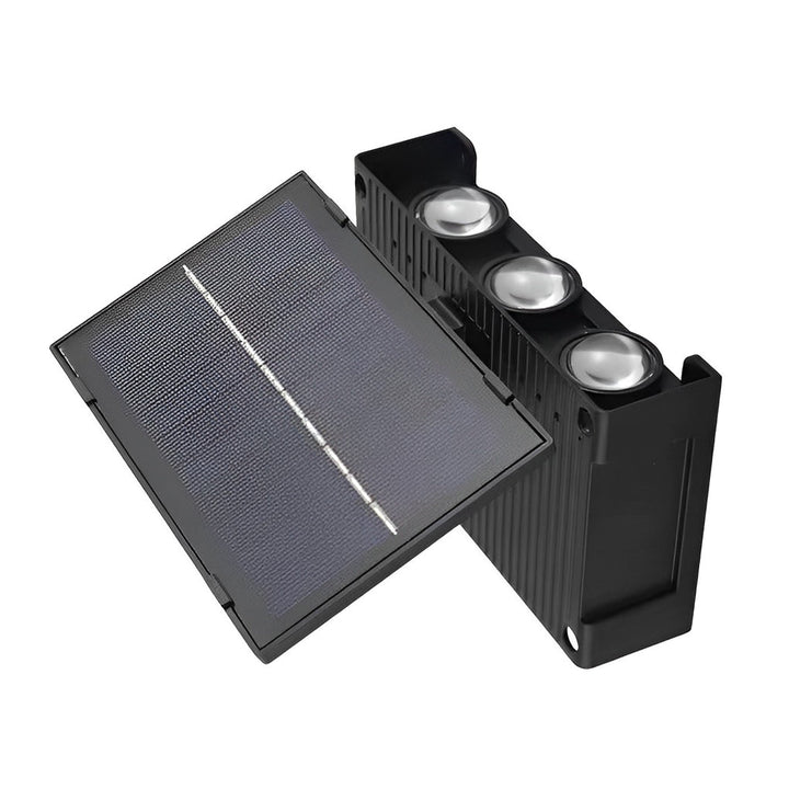 Solar Up and Down Outdoor Wall Light | Black, Dusk to Dawn
