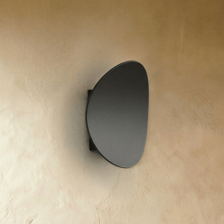 Pebble Wall Light with Backlight Glow | Black or White