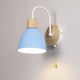 Nordic Wood Dome Wall Light with Pull Switch