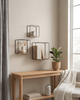 Wall Shelves 3-Piece in Black