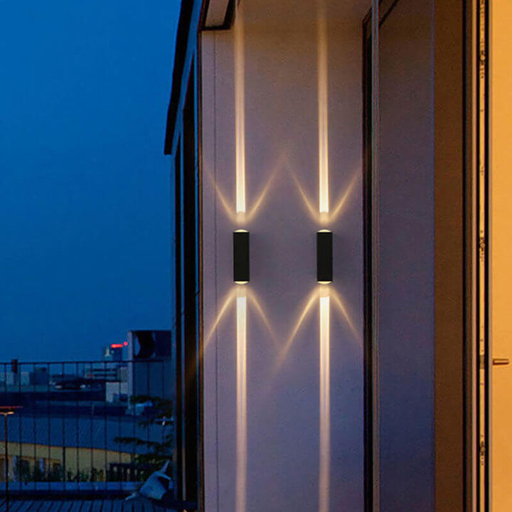 Modern Minimalist Aluminum Hardware Rectangular LED Outdoor Wall Sconce Lamp for Outdoor Patio