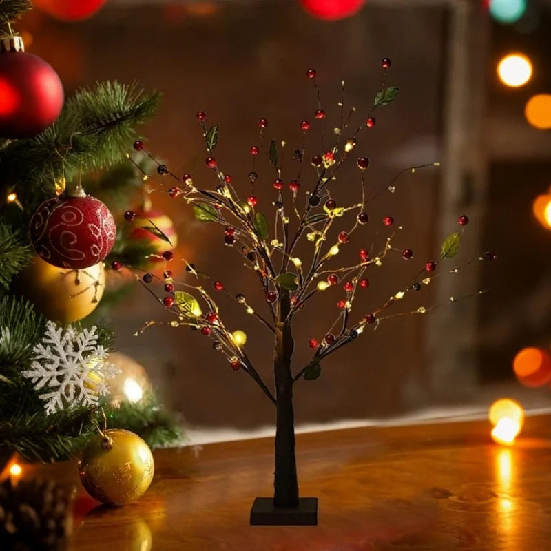 Berry and Pearl Blossom Tree Light