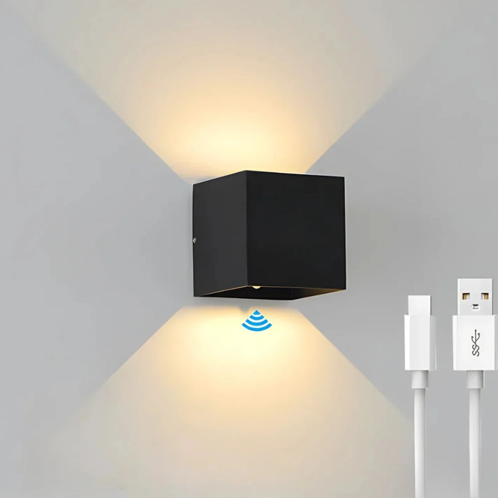 Adjustable Angle Cube Wall Light