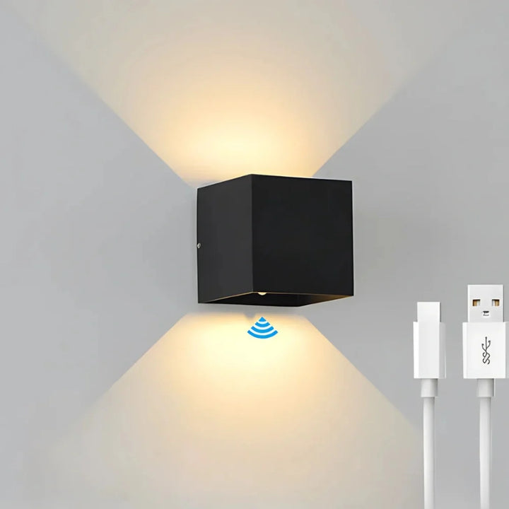 Adjustable Angle Cube Wall Light