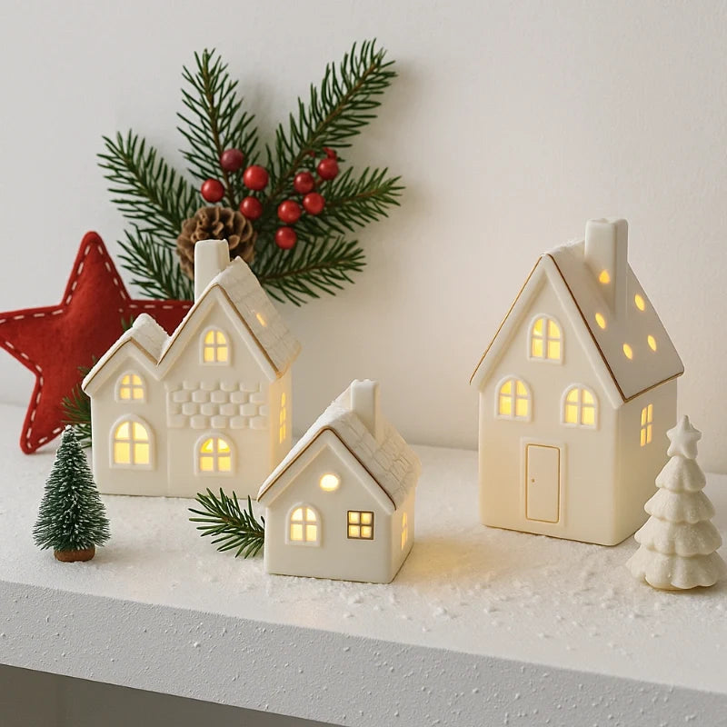Light-Up Ceramic Christmas Village