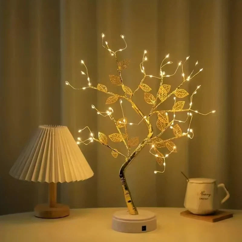 Golden Leaf LED Tree Light