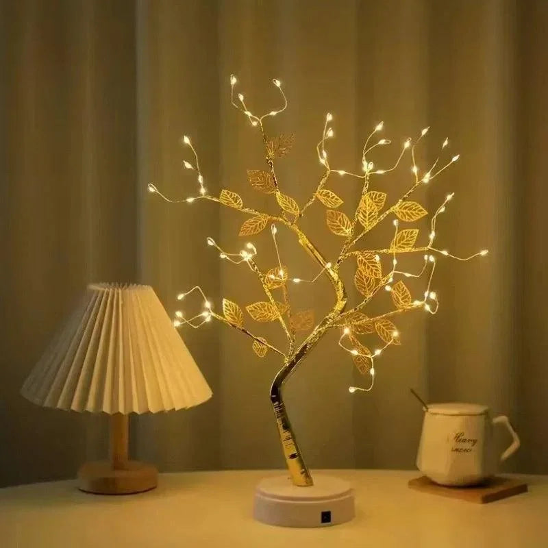 Golden Leaf LED Tree Light