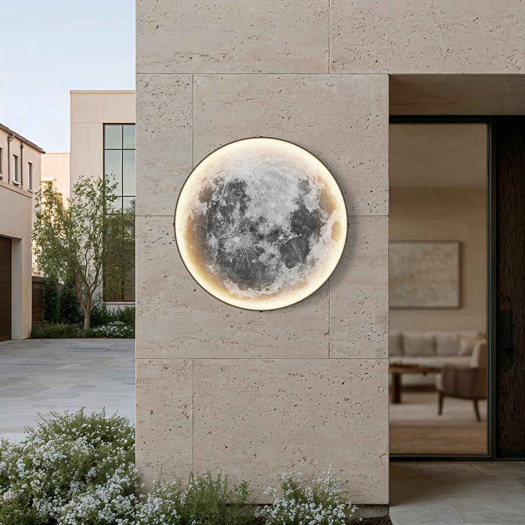 Moon Outdoor Wall Light | Weatherproof, 3 Sizes