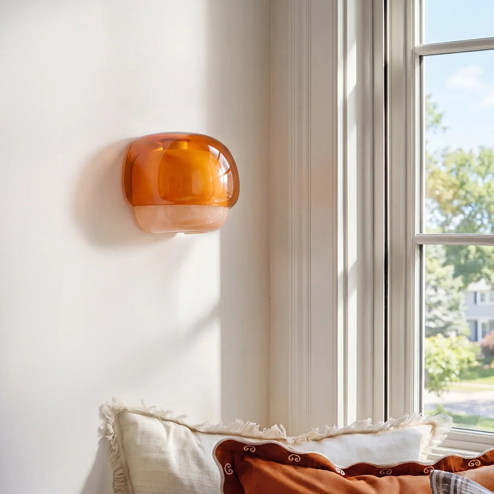 Sanae Modern Colorful Glass Shade Wall Sconce