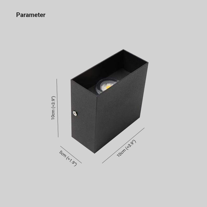 Nexu Modern Adjustable Square Outdoor Wall Lamp LED