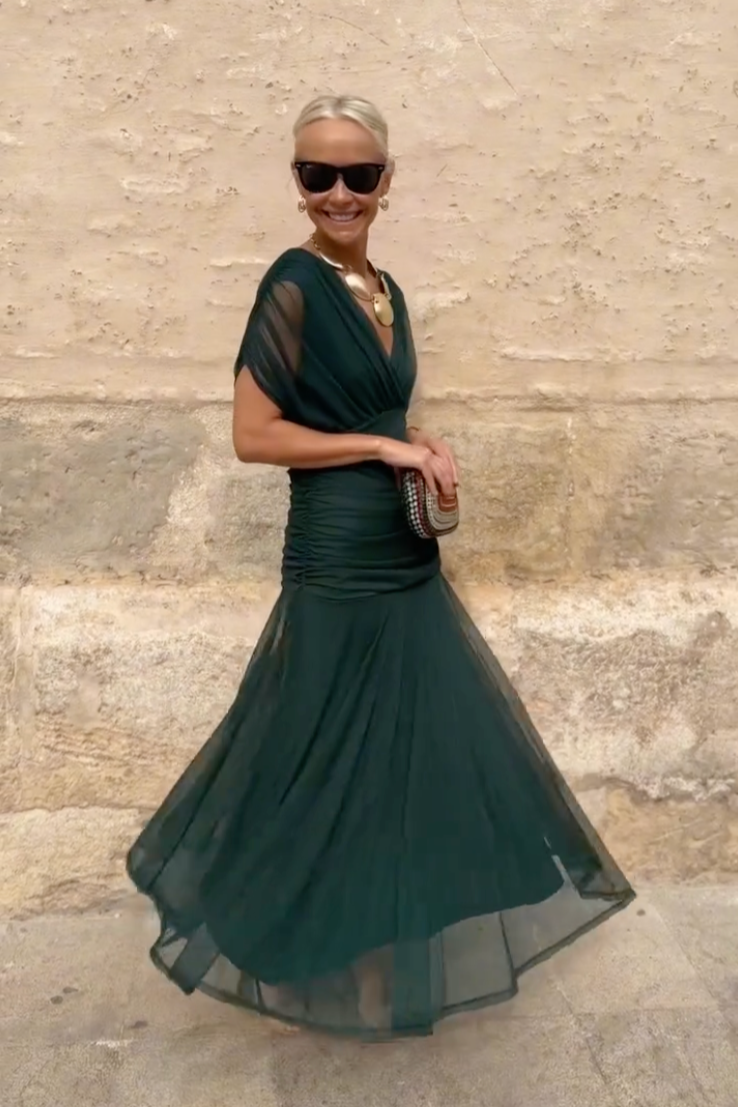 Women's V-Neck Maxi Summer Dress – image 9