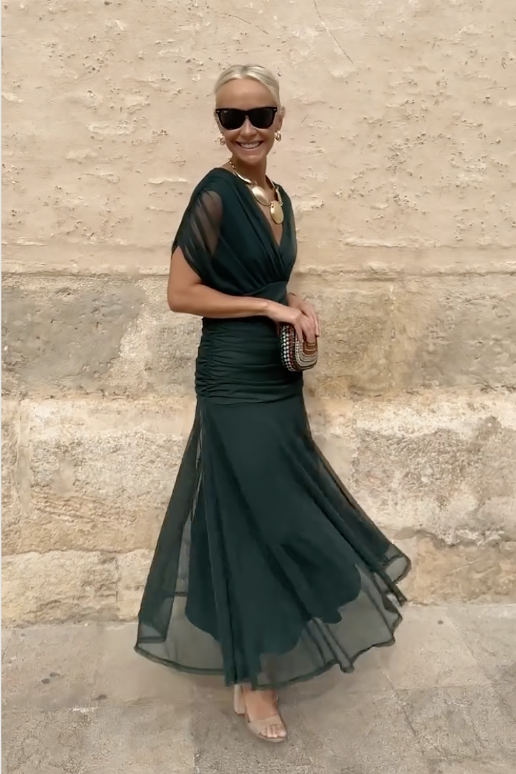 Women's V-Neck Maxi Summer Dress – image 11
