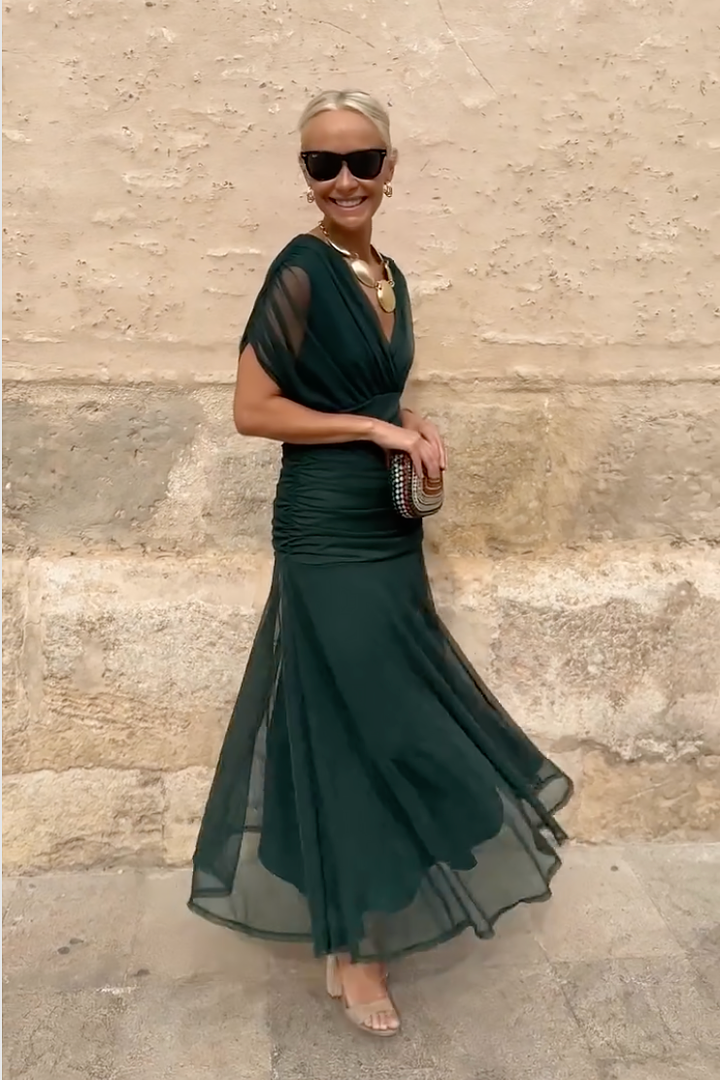 Women's V-Neck Maxi Summer Dress – image 11
