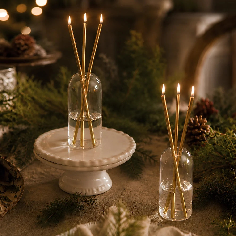 Glass Oil Candle Set