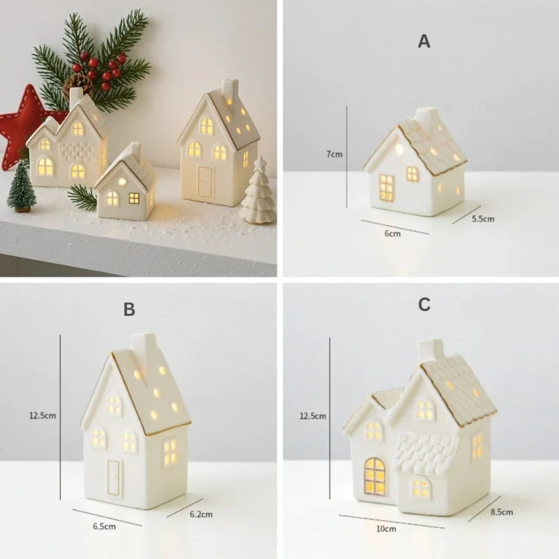 Light-Up Ceramic Christmas Village