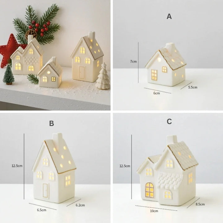 Light-Up Ceramic Christmas Village