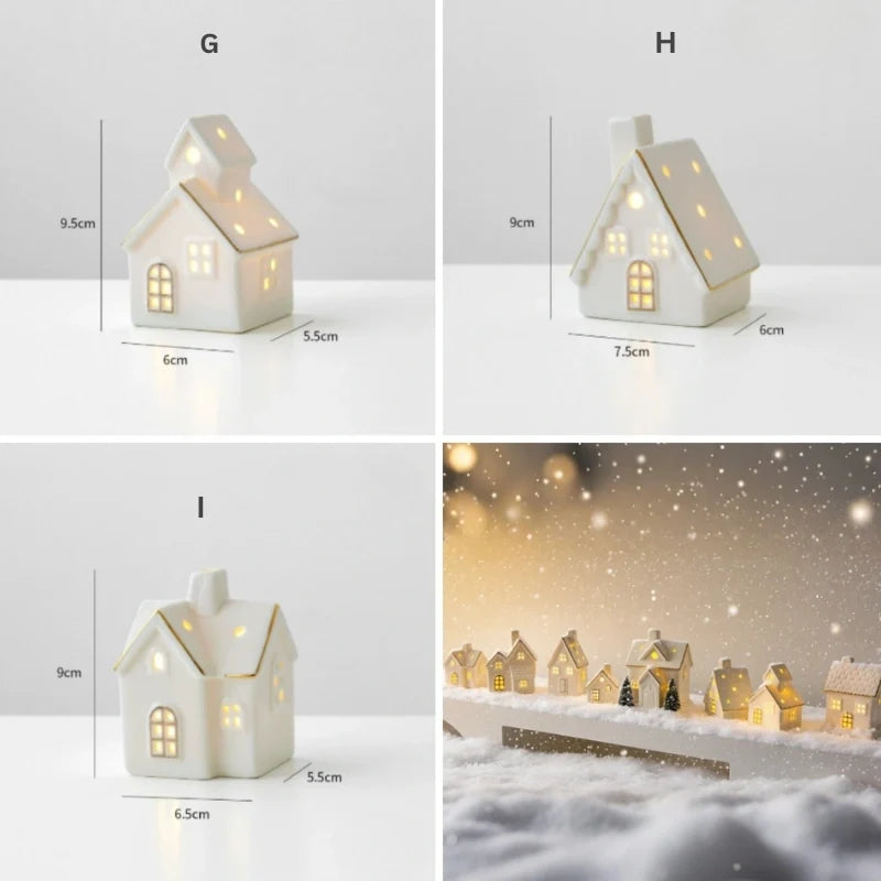 Light-Up Ceramic Christmas Village