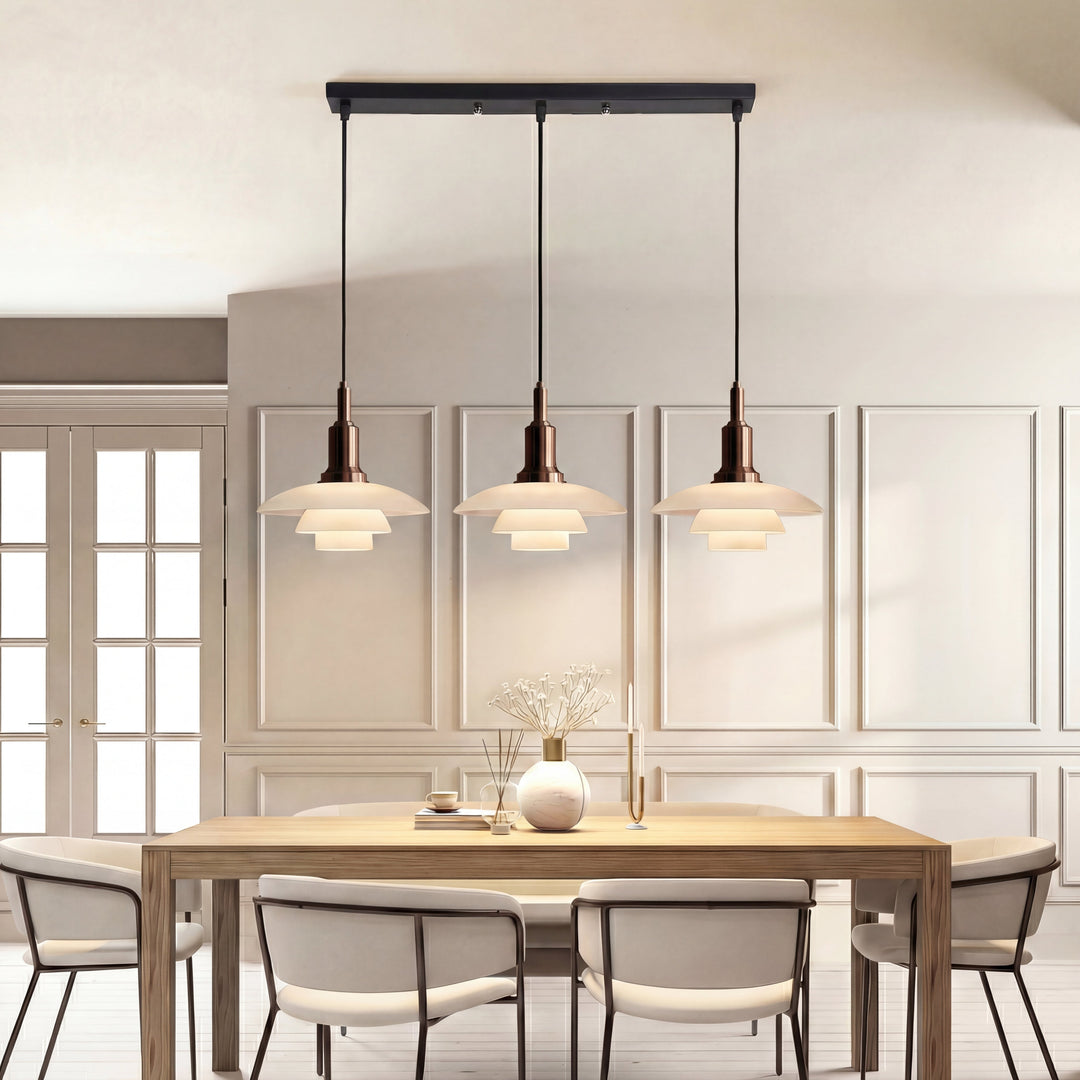 2/3 Head Danish Designer Pendant Light