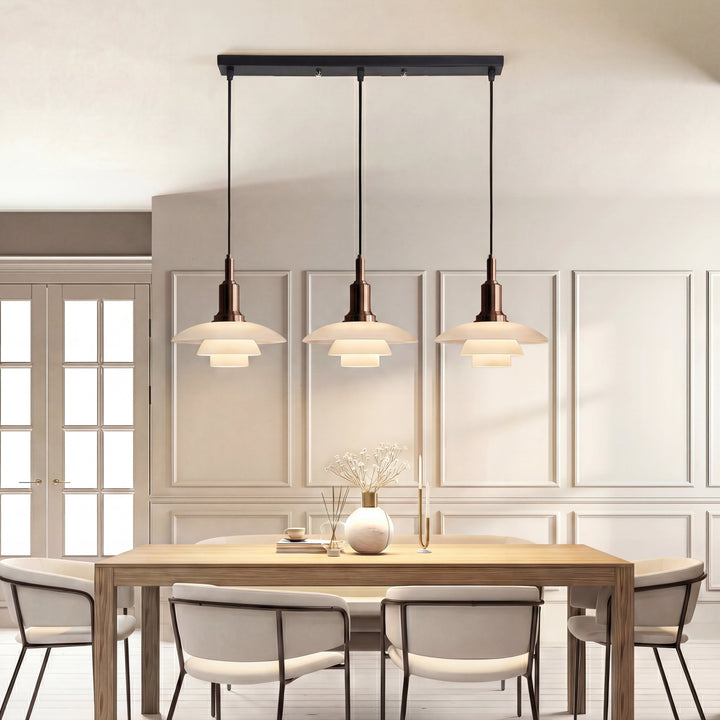 2/3 Head Danish Designer Pendant Light