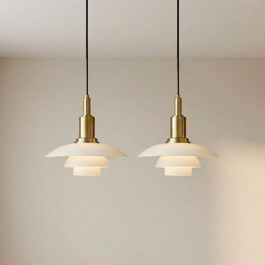 2/3 Head Danish Designer Pendant Light