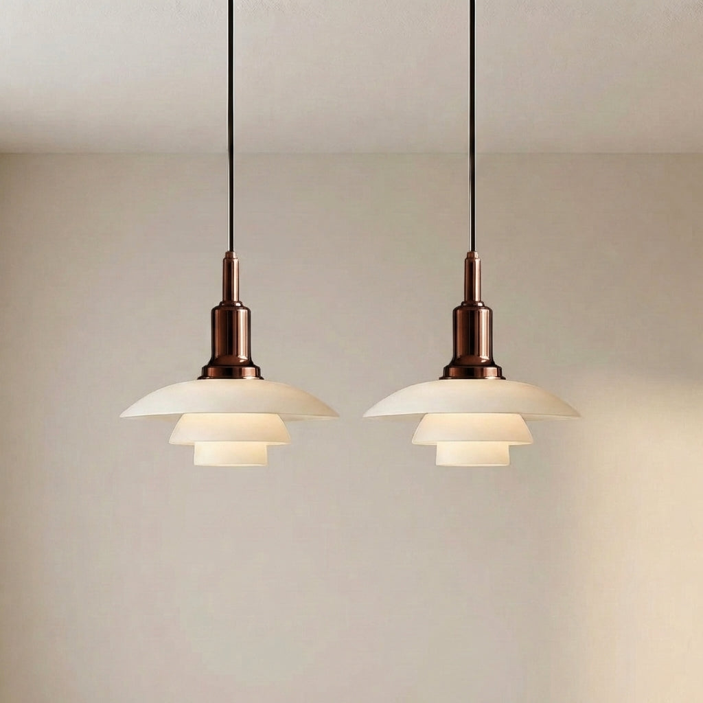 2/3 Head Danish Designer Pendant Light
