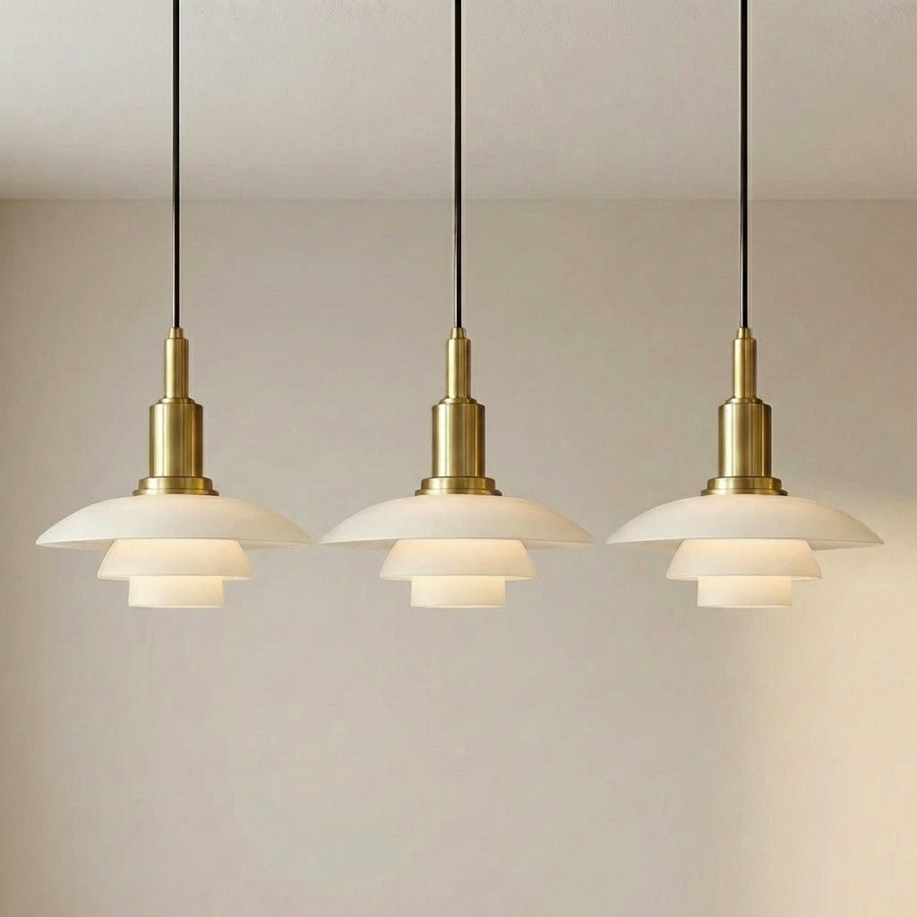 2/3 Head Danish Designer Pendant Light