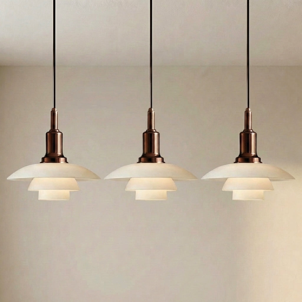 2/3 Head Danish Designer Pendant Light