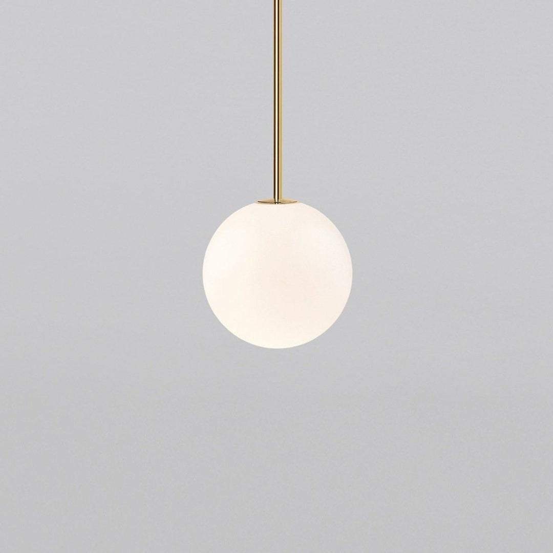 Modern Glass Pendant Light With Integrated LED for Dining Room in Bronze — Ashbury Home & Living