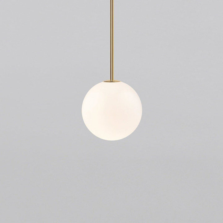 Modern Glass Pendant Light With Integrated LED for Dining Room in Bronze — Ashbury Home & Living