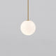 Modern Glass Pendant Light With Integrated LED for Dining Room in Bronze — Ashbury Home & Living
