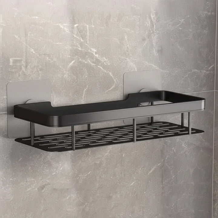 Adhesive Shower Shelf | Drill-Free, Black or Silver