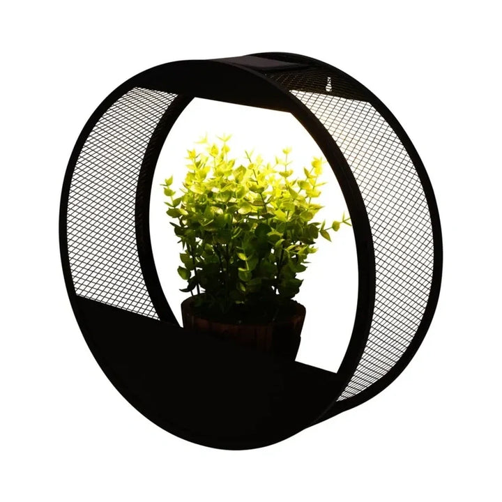 Solar Wall Light with Built-In Planter
