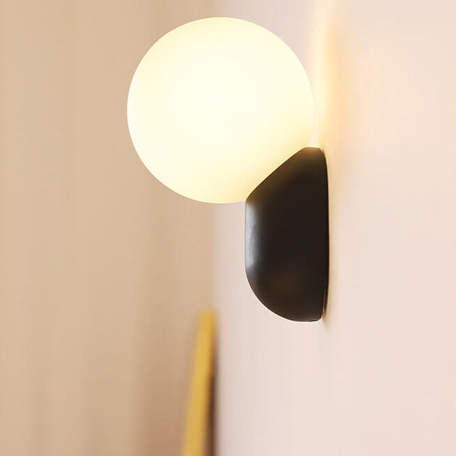 Modern Glass Globe Wall Light