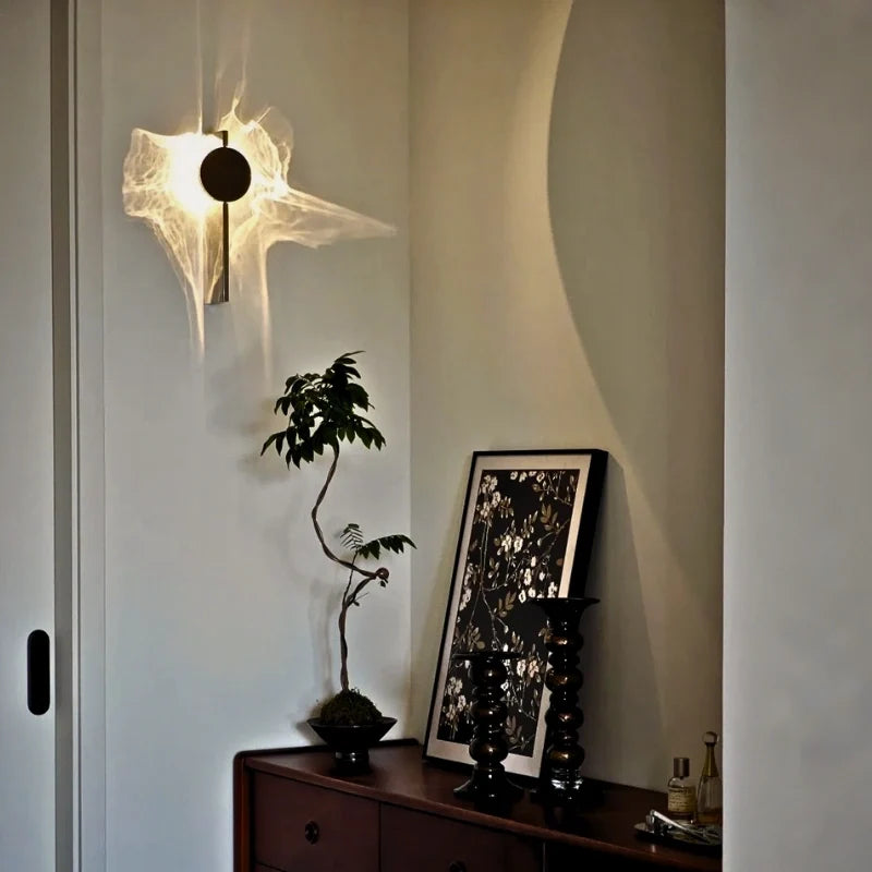 Aluminium Ripple Effect LED Wall Sconce