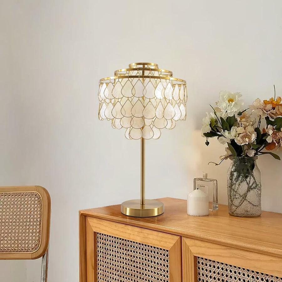 Gold Shell Table Lamp