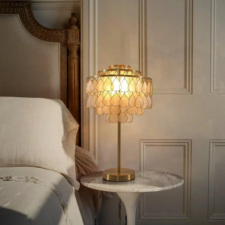 Gold Shell Table Lamp
