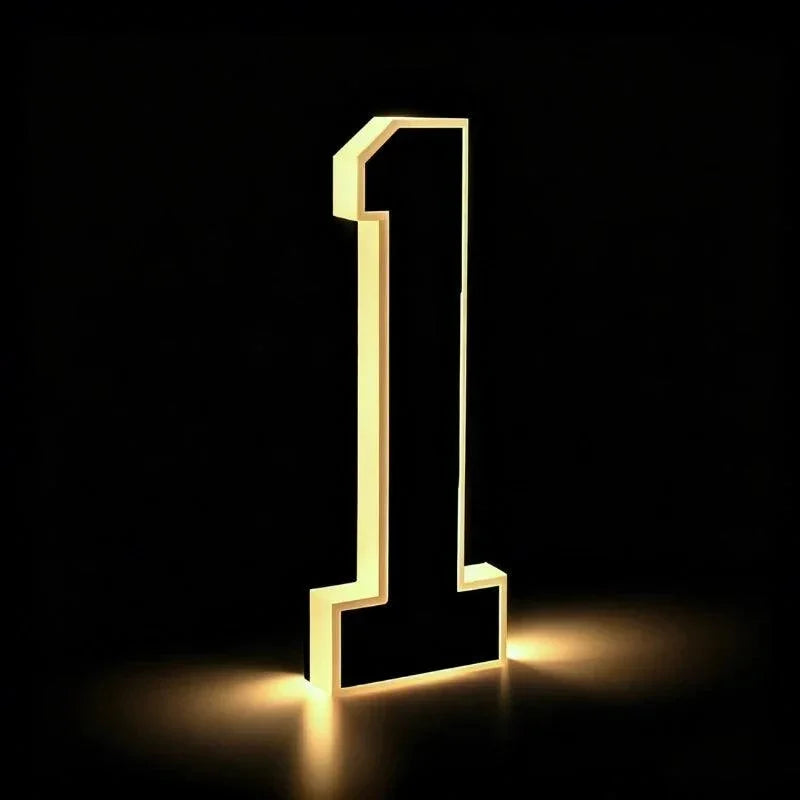 Solar Powered House Number Light
