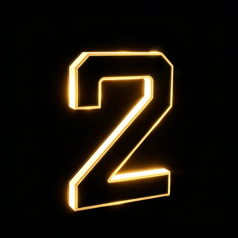 Solar Powered House Number Light