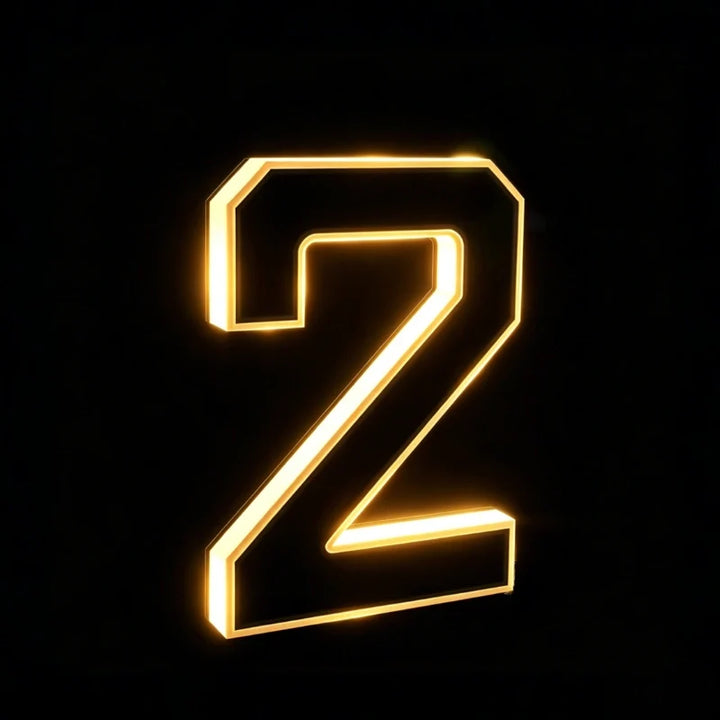 Solar Powered House Number Light