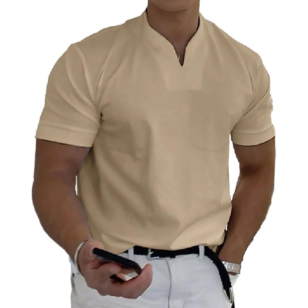 Men's Short-Sleeve V-Neck Summer Top – image 11
