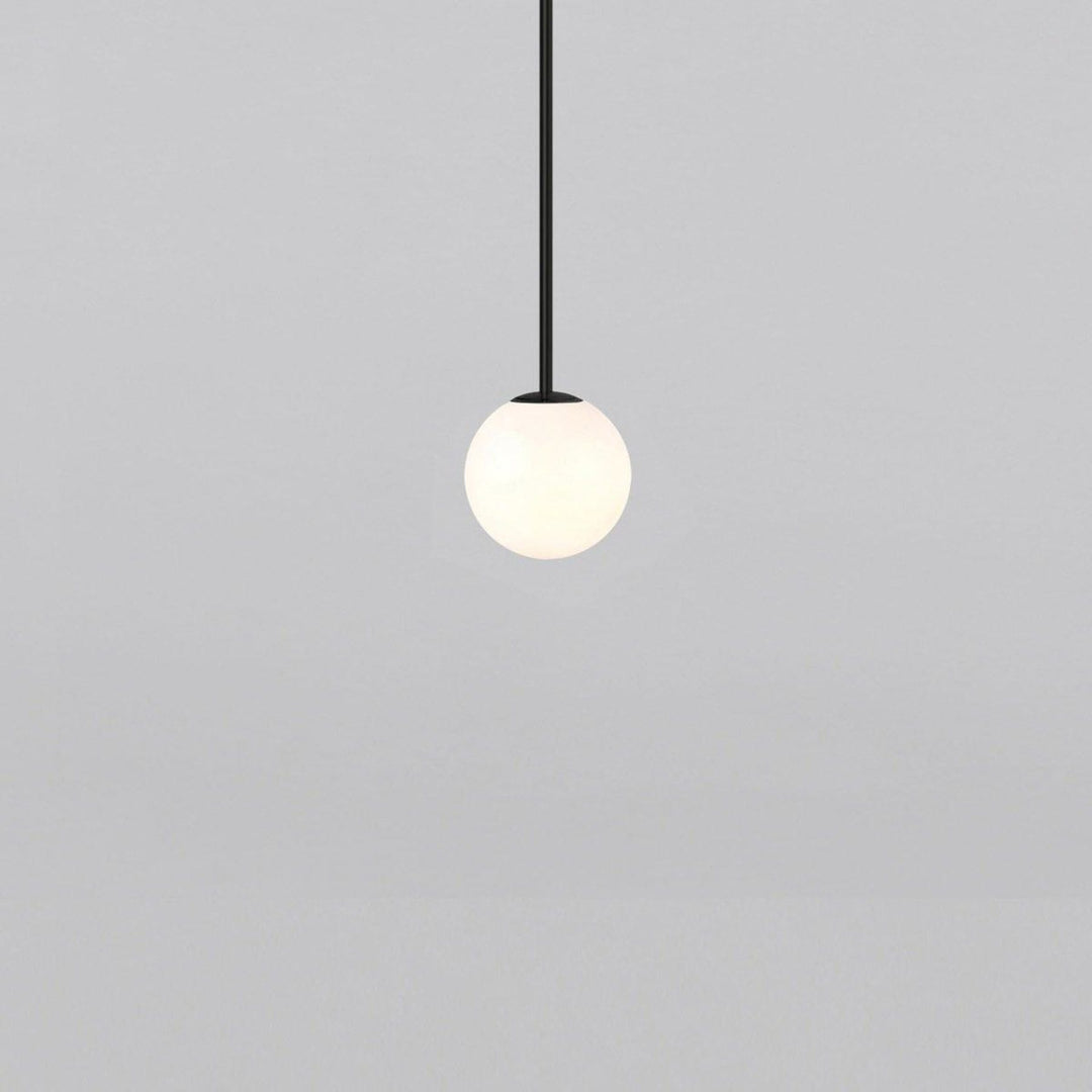Modern Glass Pendant Light With Integrated LED for Dining Room in Black — Ashbury Home & Living