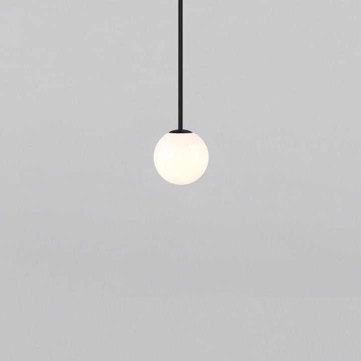 Modern Glass Pendant Light With Integrated LED for Dining Room in Black — Ashbury Home & Living
